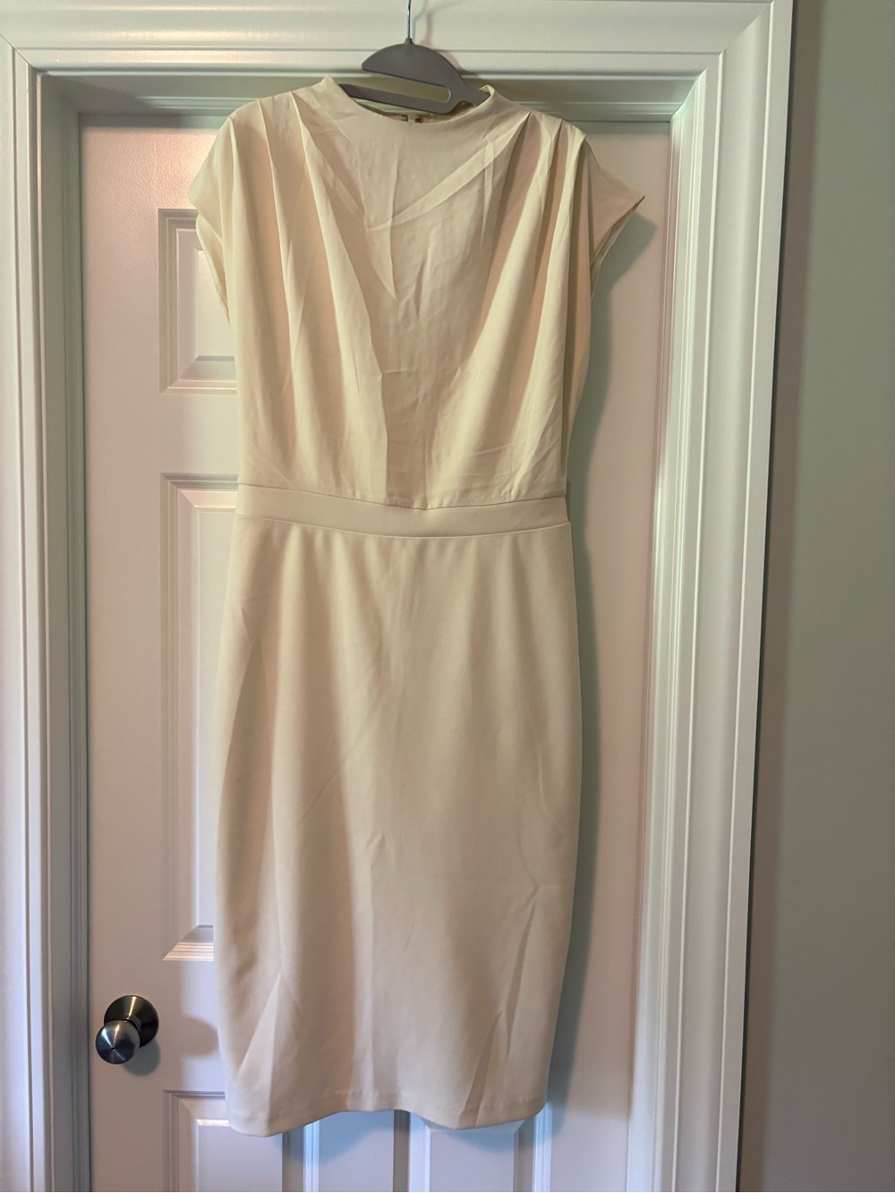 Express Cream Sheath Dress